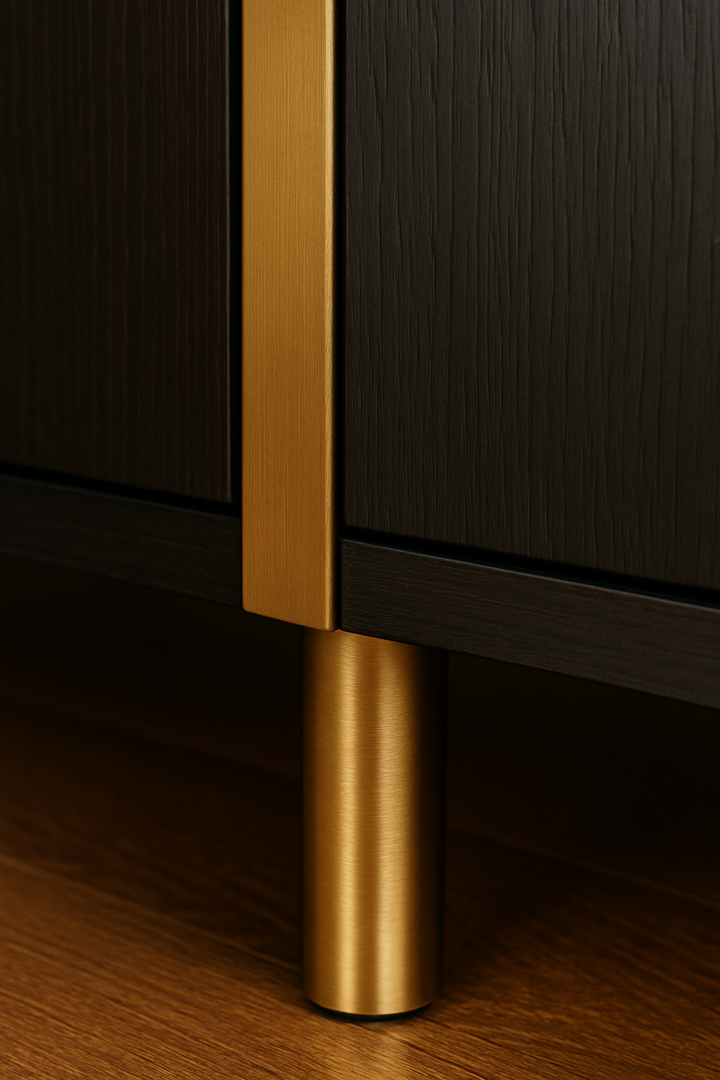 Luxury brass furniture details